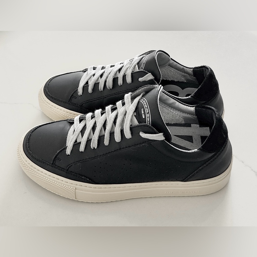 P448 Black and White Athletic Shoes